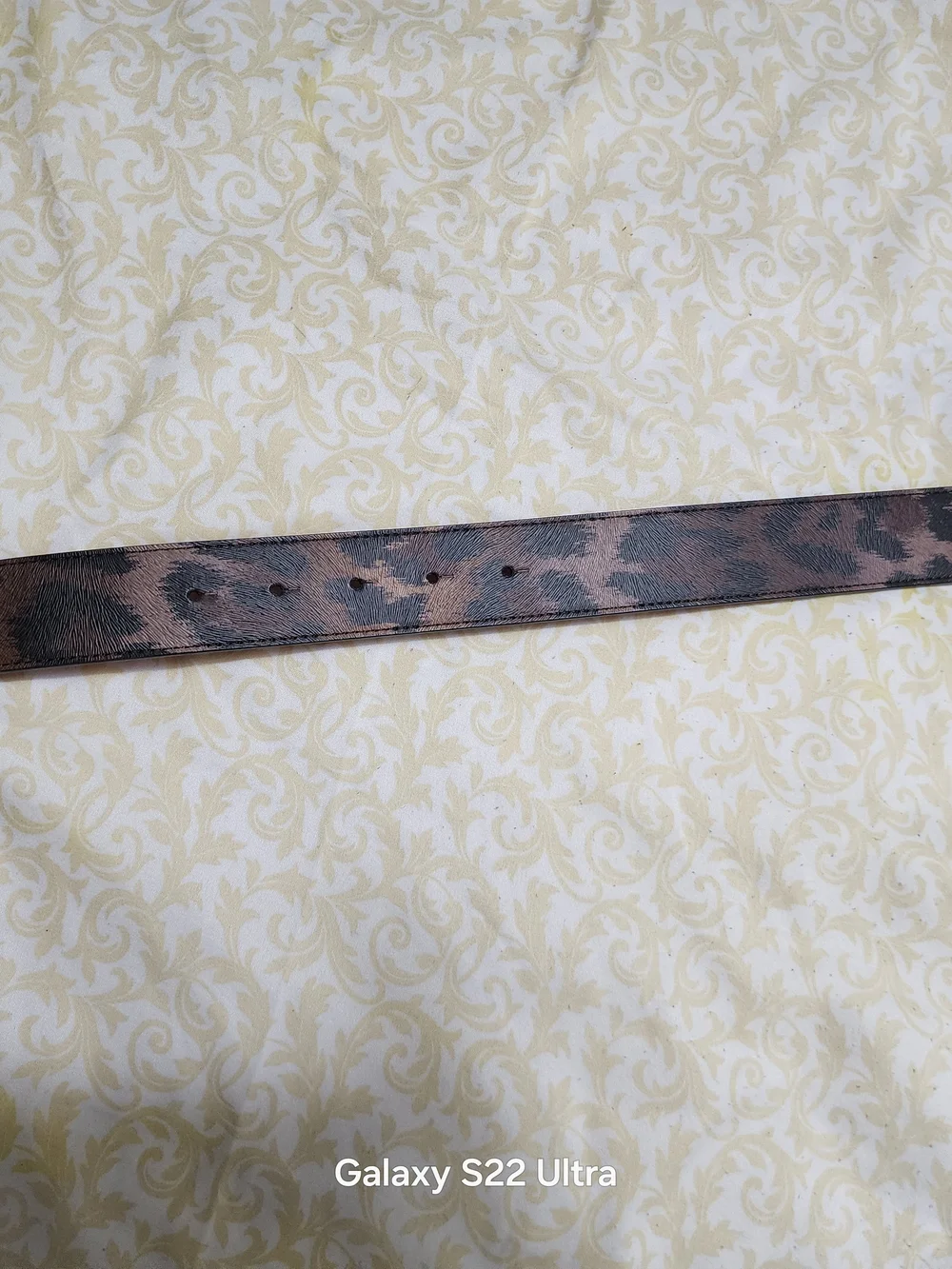 Christian Louboutin Leopard Print Leather Belt - Brown and Black